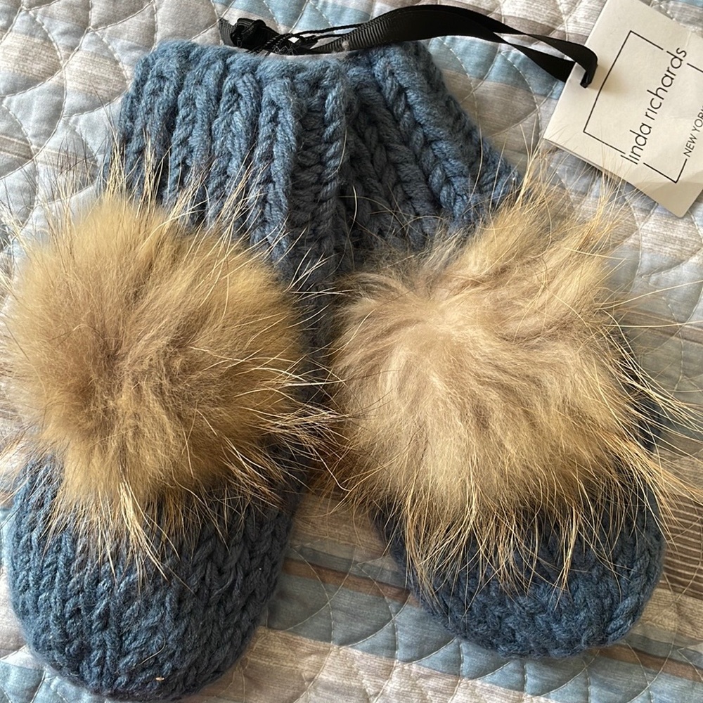Linda Richards Fur Mittens